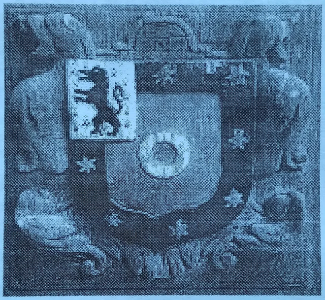 Англия елтаңбаларының бірі (Дулаттардың таңбасы).