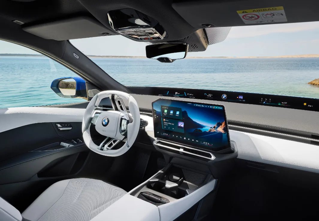 2027 жылғы толық электрлі BMW i3 көлігі. Интерьер көрінісі